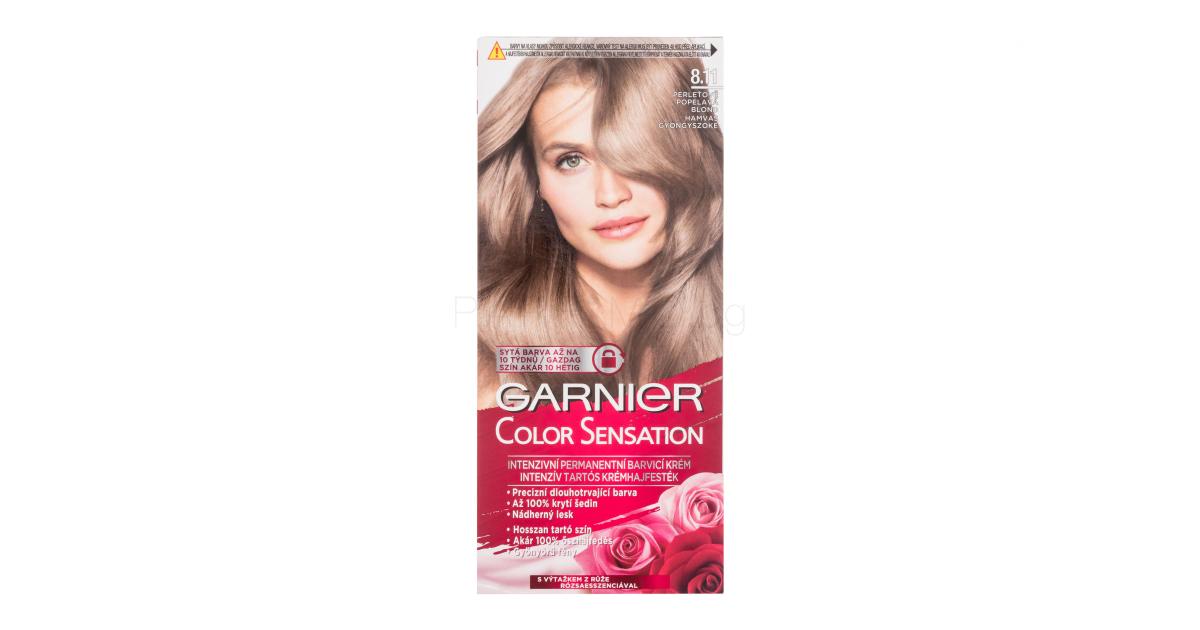 Garnier Color Sensation Боя за коса за жени 40 ml Нюанс 8 11 Pearl Blonde увредена кутия