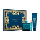 Versace Eros Подаръчен комплект парфюм 100 ml + парфюм 10 ml + душ гел 150 ml