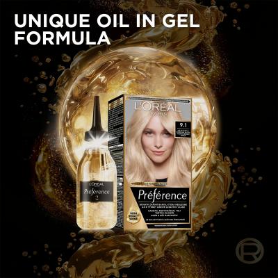 L&#039;Oréal Paris Préférence Боя за коса за жени 60 ml Нюанс 9,1 Oslo
