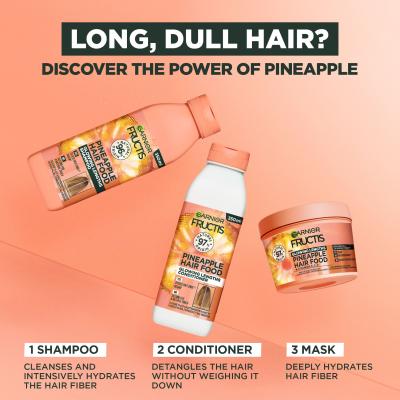 Garnier Fructis Hair Food Pineapple Glowing Lengths Shampoo Шампоан за жени 350 ml