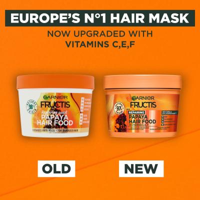 Garnier Fructis Hair Food Papaya Repairing Mask Маска за коса за жени 400 ml