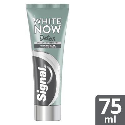 Signal White Now Detox Charcoal &amp; Clay Паста за зъби 75 ml