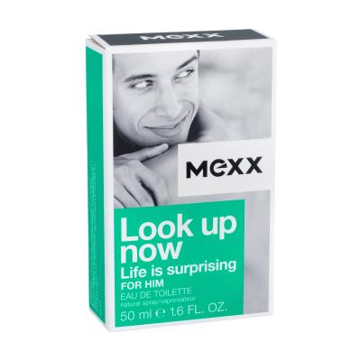 Mexx Look up Now Life Is Surprising For Him Eau de Toilette за мъже 50 ml увредена кутия