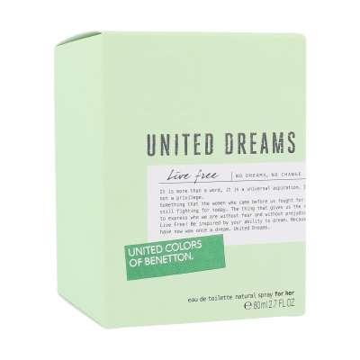 Benetton United Dreams Live Free Eau de Toilette за жени 80 ml