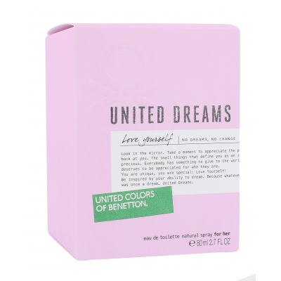 Benetton United Dreams Love Yourself Eau de Toilette за жени 80 ml