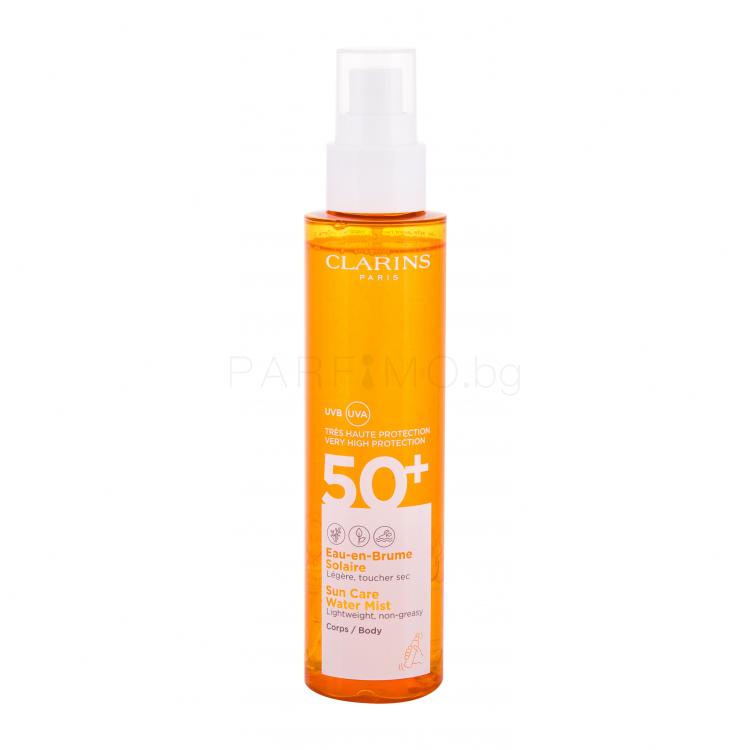 Clarins Sun Care Water Mist SPF50+ Слънцезащитна козметика за тяло за жени 150 ml ТЕСТЕР