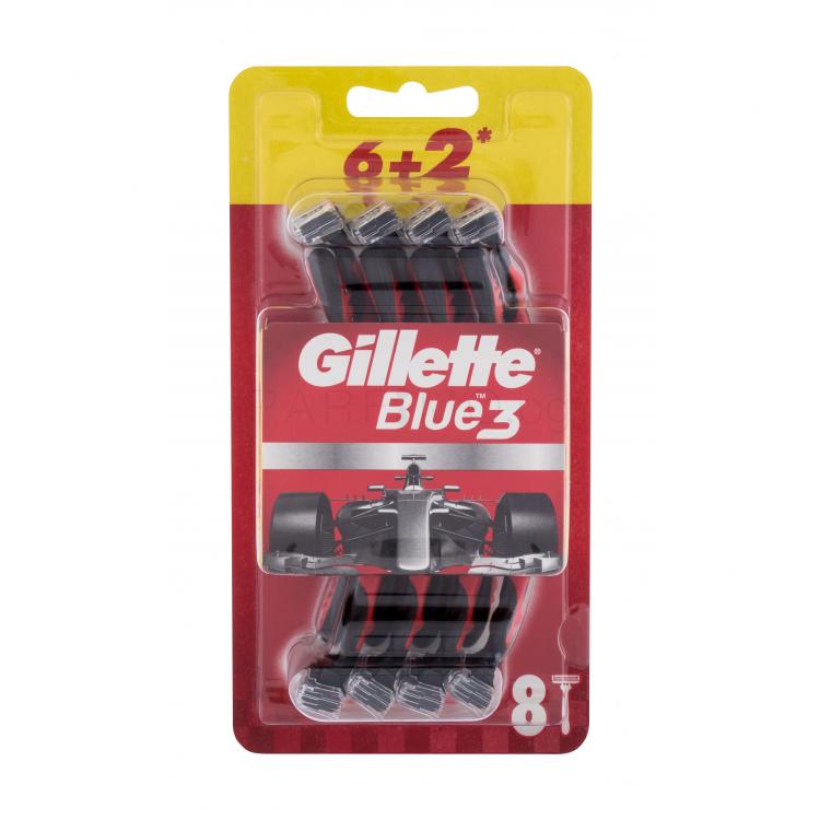 Gillette Blue3 Red Самобръсначка за мъже 8 бр