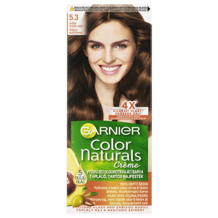 Garnier Color Naturals Créme Боя за коса за жени 40 ml Нюанс 5,3 Natural Light Golden Brown