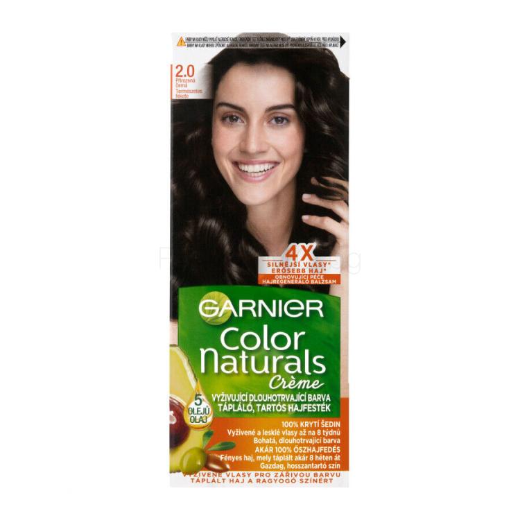Garnier Color Naturals Créme Боя за коса за жени 40 ml Нюанс 2,0 Soft Black
