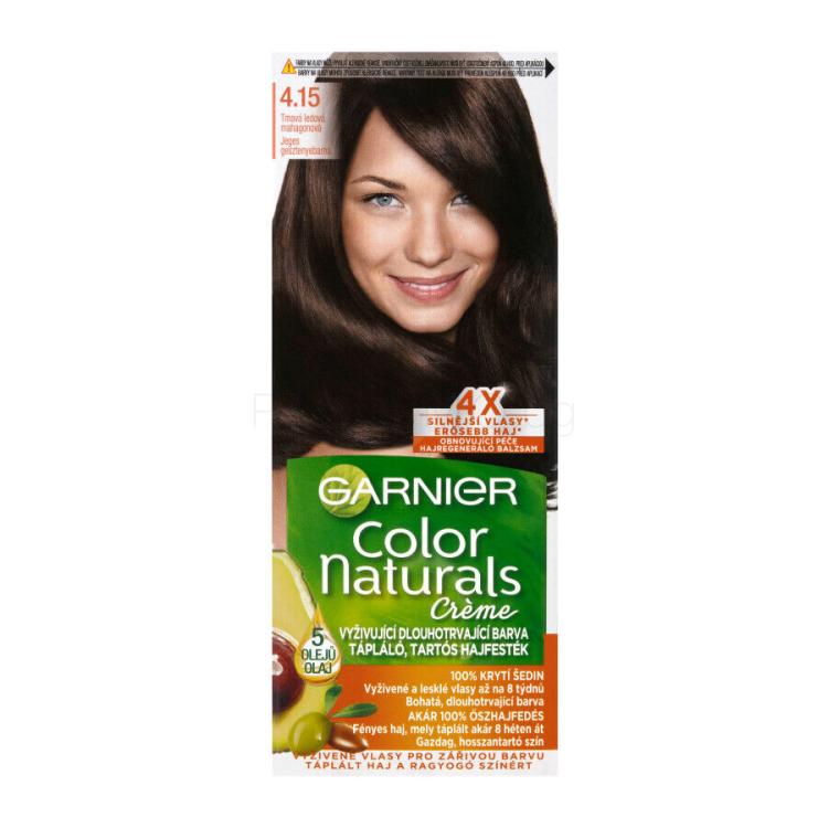 Garnier Color Naturals Créme Боя за коса за жени 40 ml Нюанс 4,15 Frosty Dark Mahogany