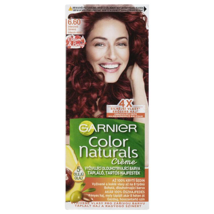 Garnier Color Naturals Créme Боя за коса за жени 40 ml Нюанс 660 Fiery Pure Red