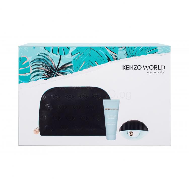 KENZO Kenzo World Подаръчен комплект EDP 50 ml + лосион за тяло 75 ml + козметична чантичка