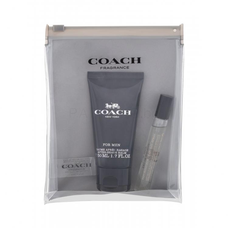 Coach Coach Подаръчен комплект EDT 7,5 ml + балсам за след бръснене 50 ml + козметична чантичка
