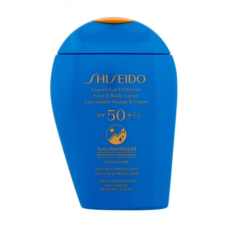 Shiseido Expert Sun Face &amp; Body Lotion SPF50+ Слънцезащитна козметика за тяло за жени 150 ml