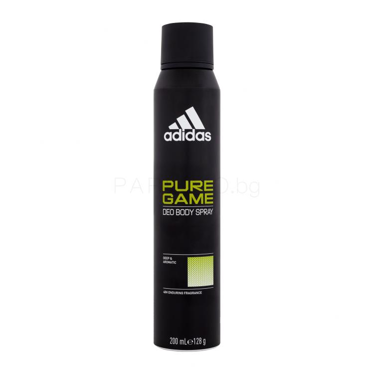 Adidas Pure Game Deo Body Spray 48H Дезодорант за мъже 200 ml