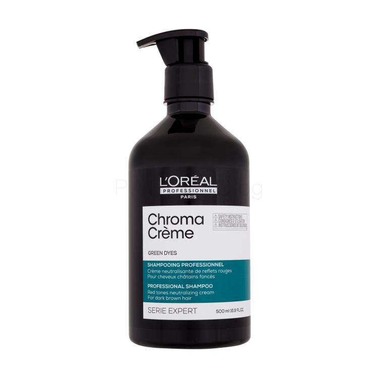 L&#039;Oréal Professionnel Chroma Crème Professional Shampoo Green Dyes Шампоан за жени 500 ml