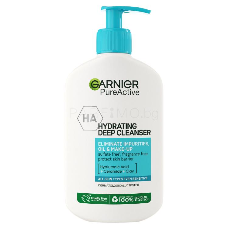Garnier Pure Active Hydrating Deep Cleanser Почистващ гел 250 ml