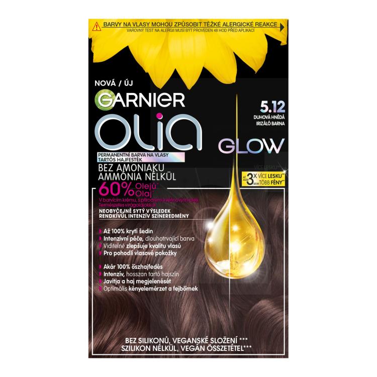 Garnier Olia Glow Боя за коса за жени 60 гр Нюанс 5.12 Rainbow Brown