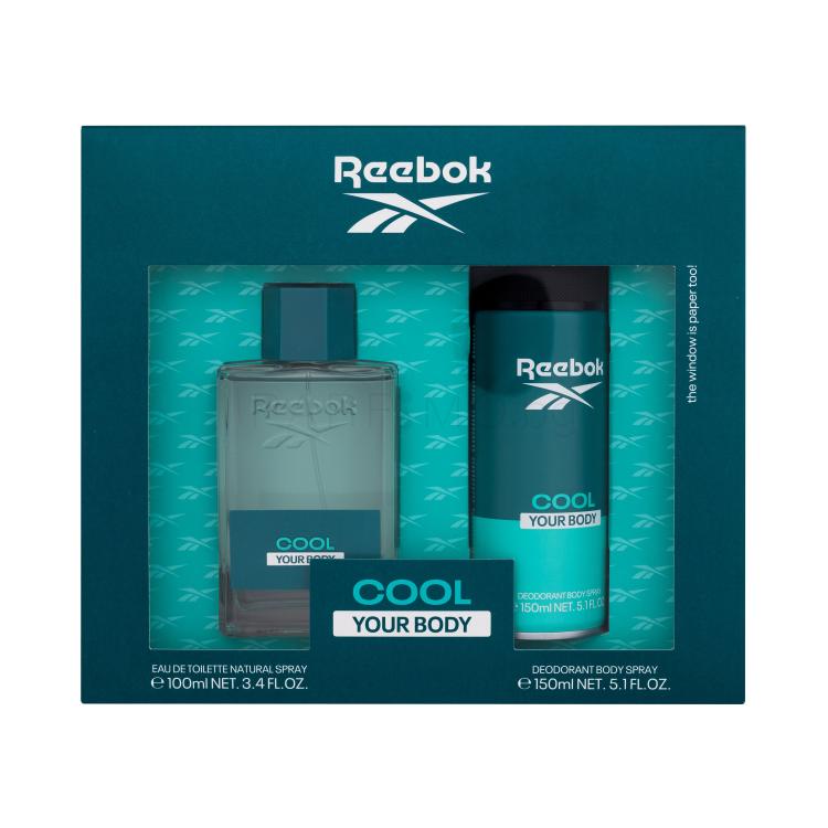 Reebok Cool Your Body Подаръчен комплект EDT 100 ml + дезодорант 150 ml