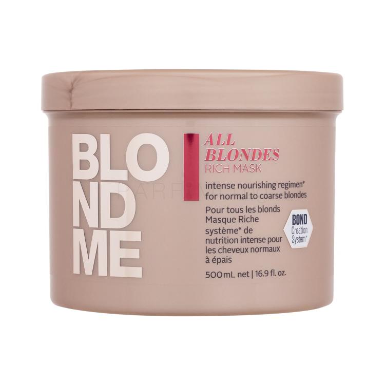 Schwarzkopf Professional Blond Me All Blondes Rich Mask Маска за коса за жени 500 ml
