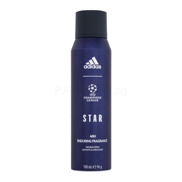 Adidas UEFA Champions League Star Aromatic &amp; Citrus Scent Дезодорант за мъже 150 ml