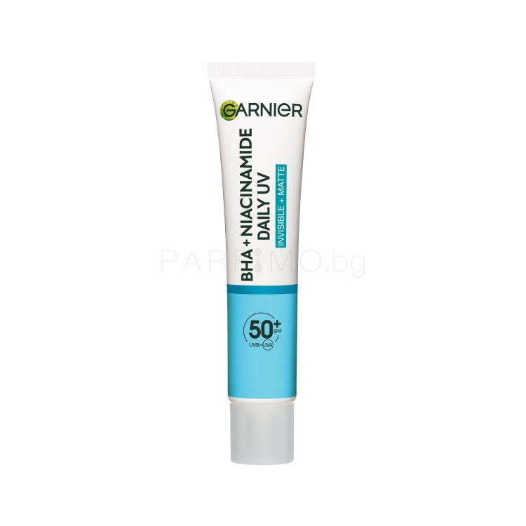 Garnier Pure Active BHA + Niacinamide Daily UV Anti-Imperfection Fluid SPF50+ Дневен крем за лице 40 ml