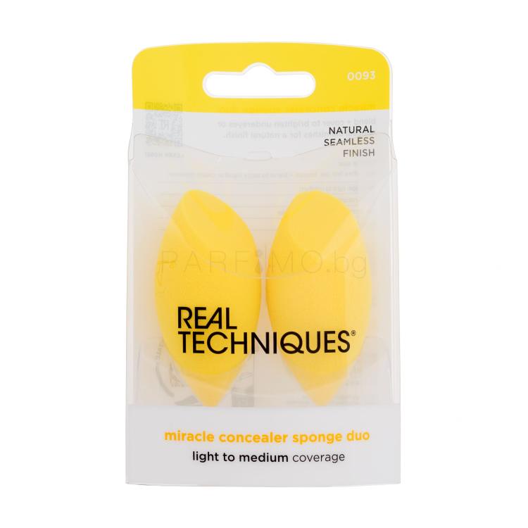 Real Techniques Miracle Concealer Sponge Duo Апликатор за жени 2 бр
