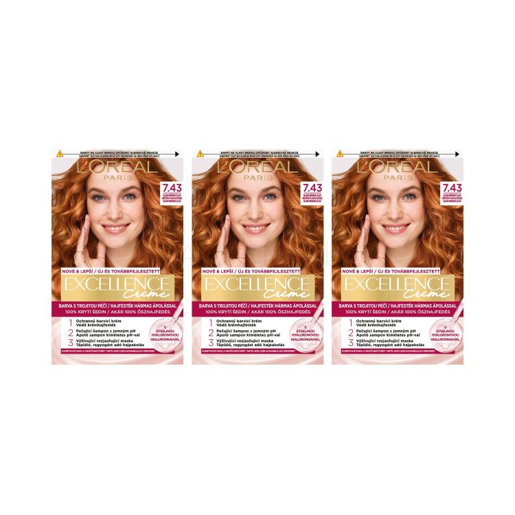 Пакет с отстъпка Боя за коса L&#039;Oréal Paris Excellence Creme Triple Protection