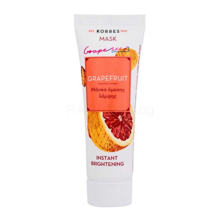 Korres Grapefruit Instant Brightening Mask Маска за лице за жени 18 ml