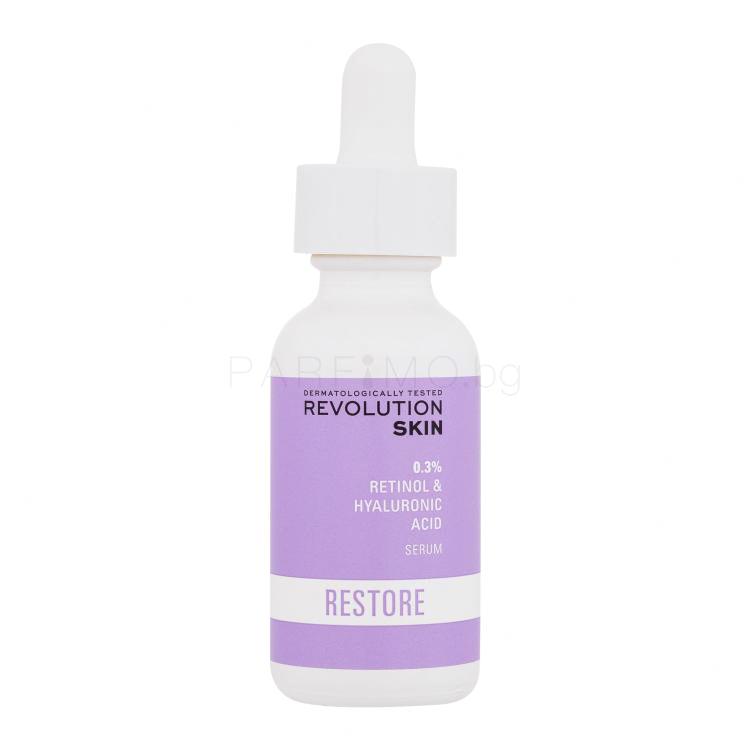 Revolution Skincare Restore 0.3% Retinol &amp; Hyaluronic Acid Serum Серум за лице за жени 30 ml
