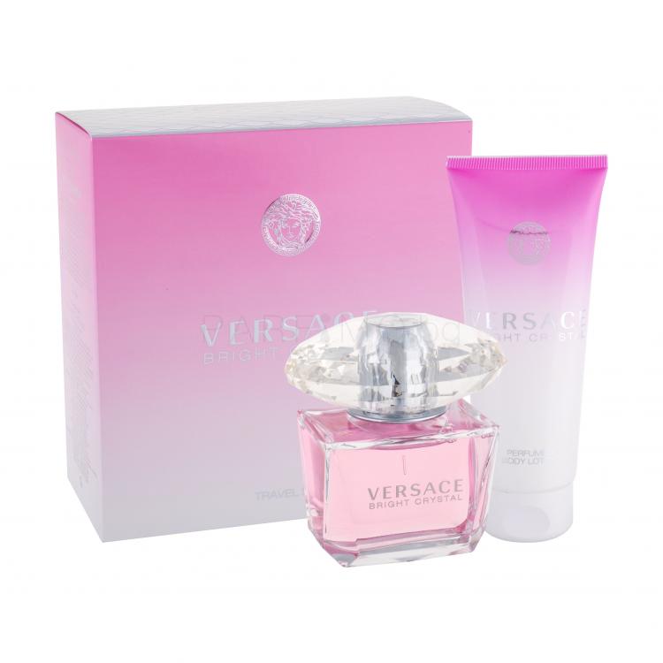 Versace Bright Crystal Подаръчен комплект EDT 90 ml + лосион за тяло 100 ml