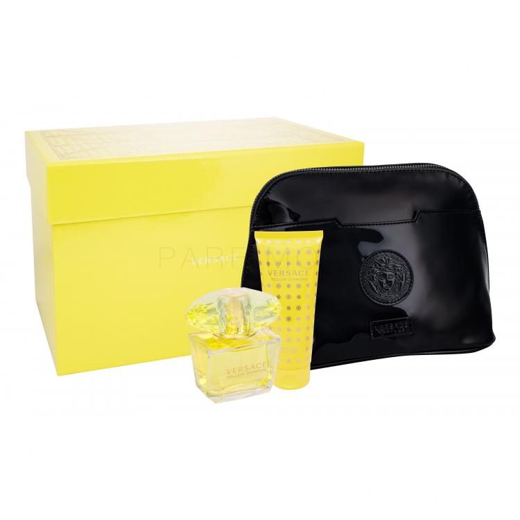 Versace Yellow Diamond Подаръчен комплект EDT 90ml + 100ml лосион за тяло + козметична чанта