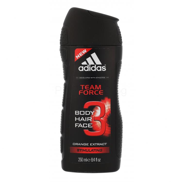 Adidas Team Force 3in1 Душ гел за мъже 250 ml