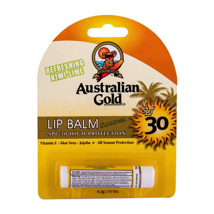 Australian Gold Sunscreen SPF30 Балсам за устни за жени 4,2 гр