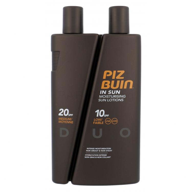 PIZ BUIN Moisturising DUO SPF10 + SPF20 Слънцезащитна козметика за тяло 300 ml