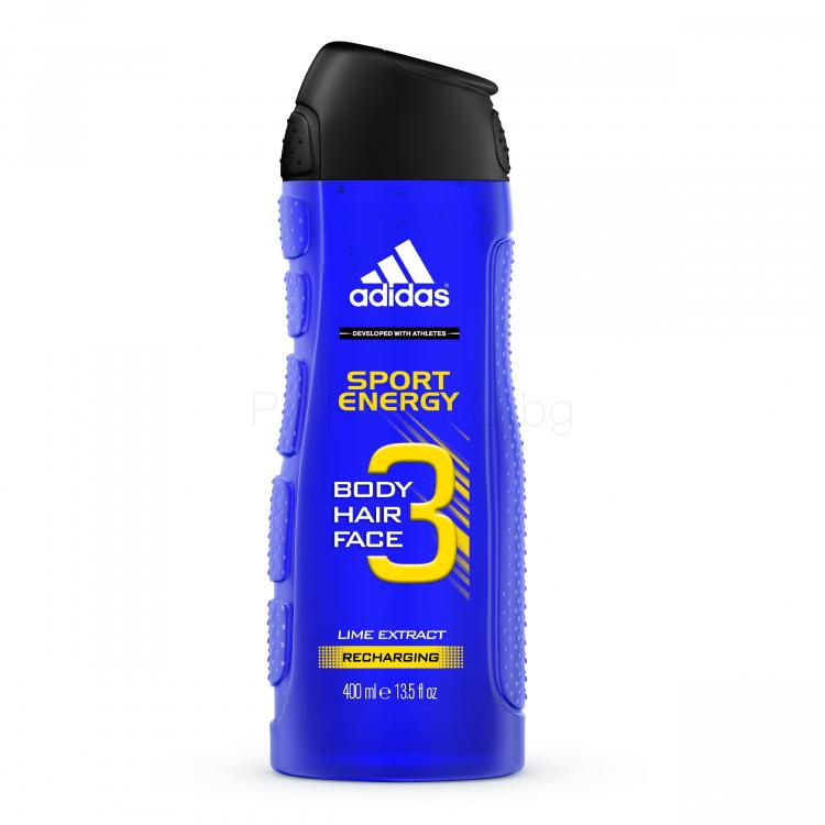 Adidas 3in1 Sport Energy Душ гел за мъже 400 ml