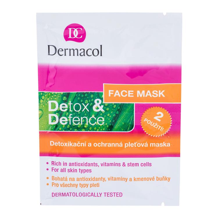 Dermacol Detox &amp; Defence Маска за лице за жени 16 гр