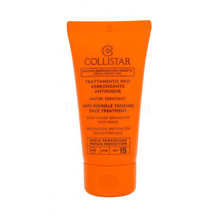 Collistar Special Perfect Tan Tanning Face Treatment SPF15 Слънцезащитен продукт за лице за жени 50 ml