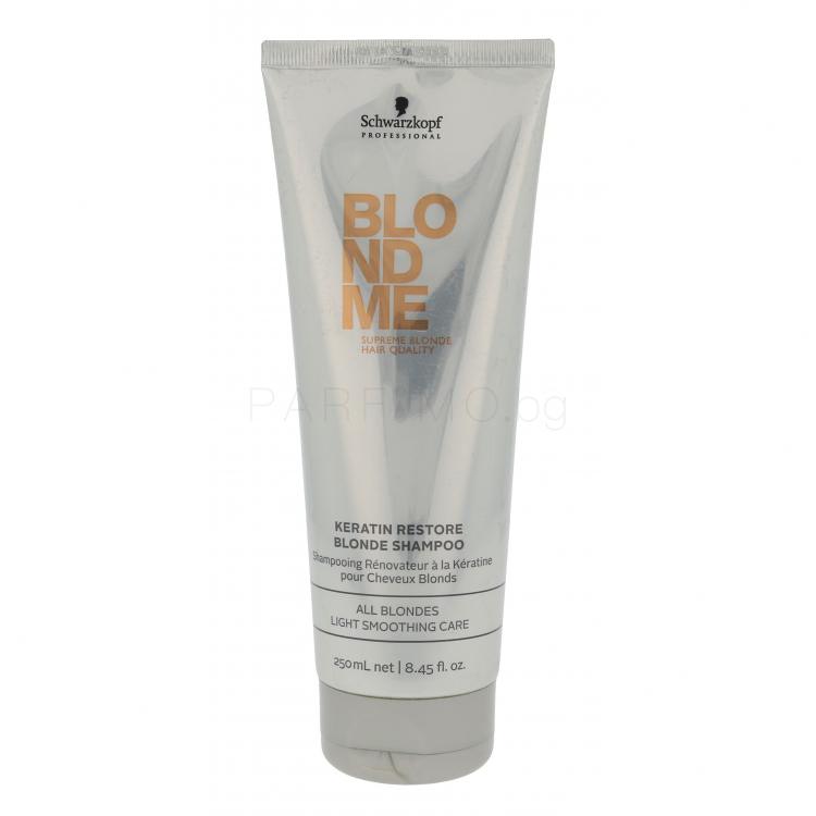 Schwarzkopf Professional Blond Me Keratin Restore Blonde Shampoo Шампоан за жени 250 ml
