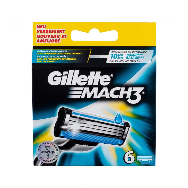 Gillette Mach3 Резервни ножчета за мъже 6 бр