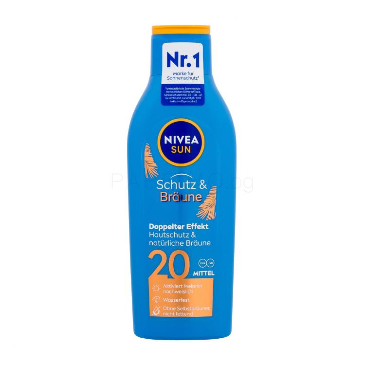 Nivea Sun Protect &amp; Bronze Sun Lotion SPF20 Слънцезащитна козметика за тяло 200 ml