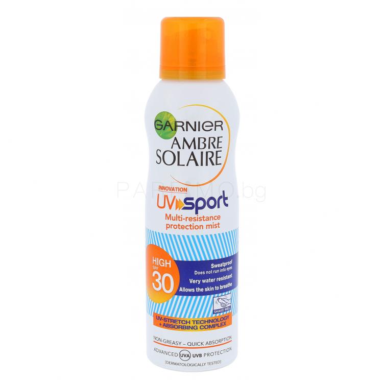 Garnier Ambre Solaire UV Sport Protection Mist SPF30 Слънцезащитна козметика за тяло 200 ml