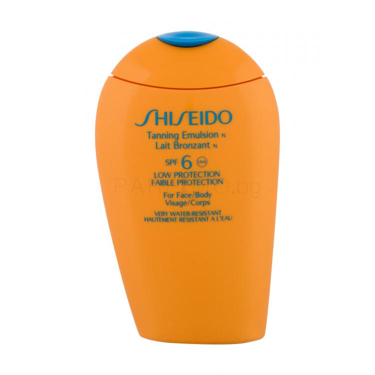 Shiseido Anti-Aging Suncare Tanning Emulsion N SPF6 Слънцезащитна козметика за тяло за жени 150 ml