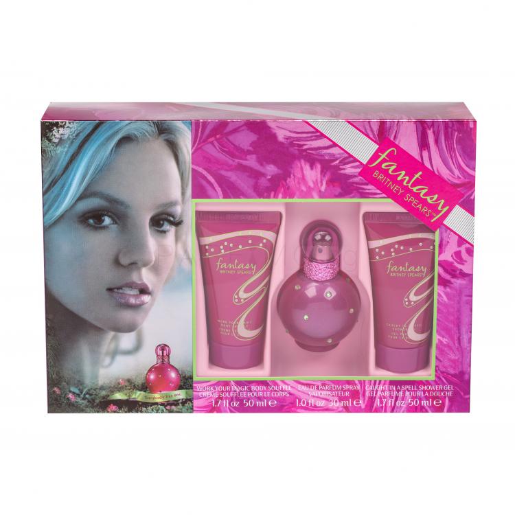 Britney Spears Fantasy Подаръчен комплект EDP 30 ml + душ гел 50 ml + крем за тяло 50 ml