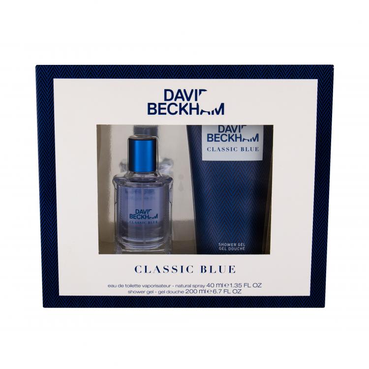 David Beckham Classic Blue Подаръчен комплект EDT 40 ml + душ гел 200 ml