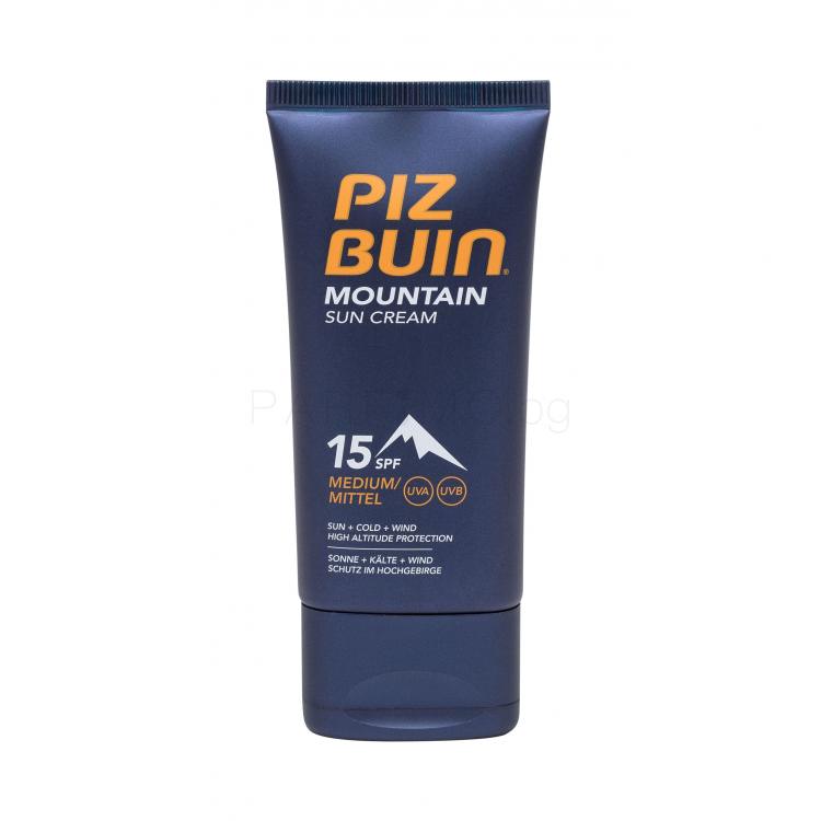 PIZ BUIN Mountain SPF15 Слънцезащитен продукт за лице 50 ml