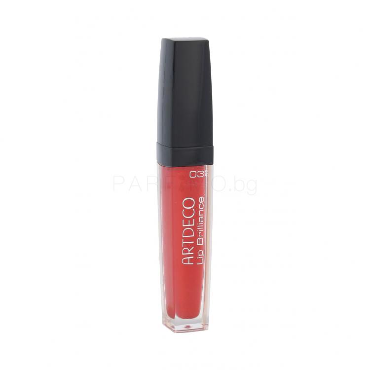 Artdeco Lip Brilliance Блясък за устни за жени 5 ml Нюанс 03 Brilliant Strawberry Red
