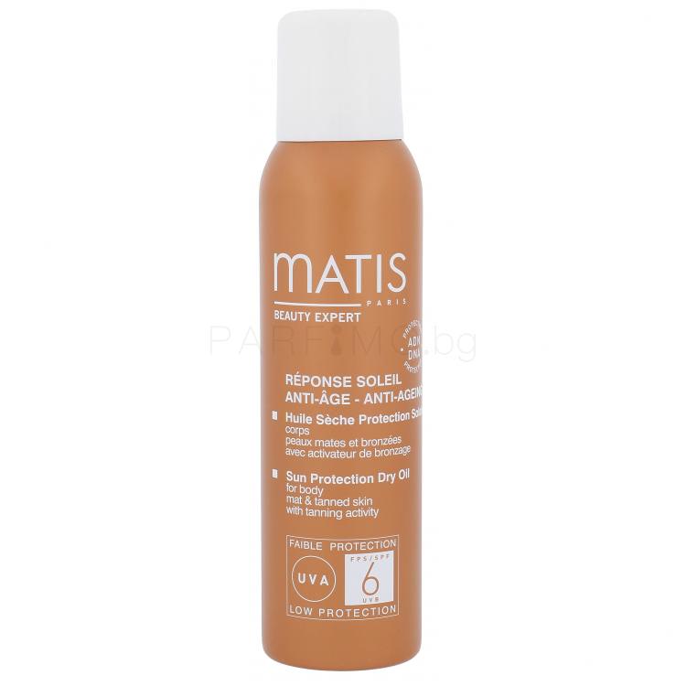 Matis Réponse Soleil Dry Oil SPF6 Слънцезащитна козметика за тяло за жени 125 ml