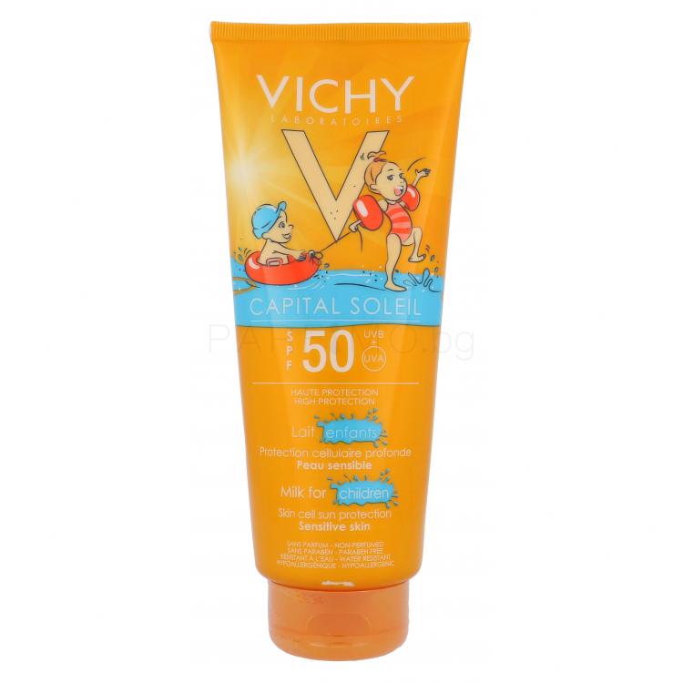 Vichy Capital Soleil Kids Milk SPF50 Слънцезащитна козметика за тяло за деца 300 ml ТЕСТЕР