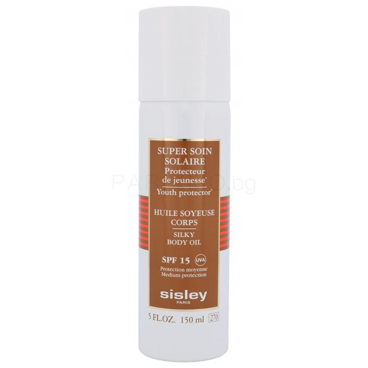 Sisley Silky Body Oil Sun Care SPF15 Слънцезащитна козметика за тяло за жени 150 ml ТЕСТЕР